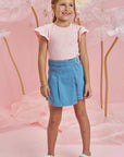 Short Saia em Jeans com Elastano 83692 Infanti Infantil Menina