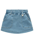 Short Saia em Jeans com Elastano 94639 Infanti Infantil Menina