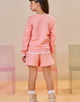 Short Saia em Moletwill 92492 Infanti Infantil Menina