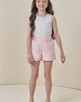 Shorts em Alfaiataria Twill 85893 Infanti Infantil Menina