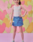 Shorts em Jeans com Elastano 86586 Infanti Infantil Menina