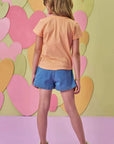 Shorts em Jeans com Elastano 86586 Infanti Infantil Menina