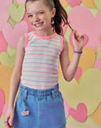 Shorts em Jeans com Elastano 86586 Infanti Infantil Menina