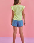 Shorts em Jeans com Elastano 86586 Infanti Infantil Menina