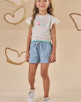 Shorts em Jeans com Elastano 88117 Infanti Infantil Menina