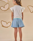 Shorts em Jeans com Elastano 88117 Infanti Infantil Menina
