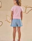 Shorts em Jeans com Elastano 88117 Infanti Infantil Menina