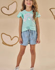 Shorts em Jeans com Elastano 88117 Infanti Infantil Menina
