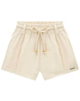 Shorts em Linho Santorine com Elastano 88128 Infanti Infantil Menina