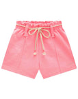 Shorts em Moletom sem Pelúcia 86587 Infanti Infantil Menina