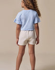 Shorts em Moletom sem Pelúcia 96420 Infanti Infantil Menina