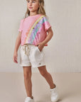 Shorts em Sarja com Elastano 86495 Infanti Infantil Menina