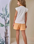 Shorts em Sarja com Elastano 86495 Infanti Infantil Menina