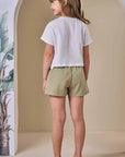 Shorts em Sarja com Elastano 86495 Infanti Infantil Menina