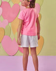 Shorts em Sarja com Elastano 86635 Infanti Infantil Menina