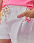 Shorts em Sarja com Elastano 86635 Infanti Infantil Menina