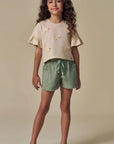 Shorts em Sarja com Elastano 94947 Infanti Infantil Menina
