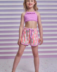 Shorts Saída de Praia em Malha UV Dry com Proteção UV 50+ 95671 Infanti Infantil Menina