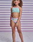 Trio de Biquíni e Blusa em Malha UV Dry com Proteção UV 50+ 93170 Infanti Infantil Menina