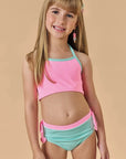 Trio de Blusa e Biquíni em Malha Poliamida com Proteção UV 50+ 87799 Infanti Infantil Menina