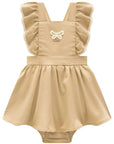 Vestbody em Linho com Elastano 96209 Infanti Bebê Menina