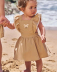 Vestbody em Linho com Elastano 96209 Infanti Bebê Menina