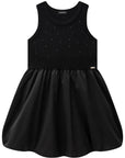 Vestido Balonê em Canelado e Tecido Amore 88141 Infanti Infantil Menina