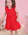 Vestido e Calcinha em Viscose Nice 83812 Infanti Bebê Menina