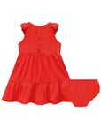 Vestido e Calcinha em Viscose Nice 83812 Infanti Bebê Menina