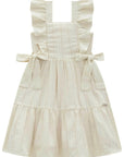 Vestido em Blend de Linho Bordado 96590 Infanti Infantil Menina