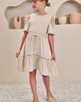 Vestido em Blend de Viscose 84587 Infanti Infantil Menina