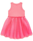 Vestido em Canelado e Tule com Elastano 86633 Infanti Infantil Menina