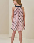 Vestido em Chiffon de Organza Corações 85554 Infanti Infantil Menina