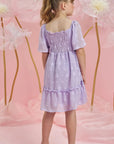 Vestido em Chiffon Flores 83997 Infanti Infantil Menina