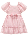 Vestido em Chiffon Flores 83997 Infanti Infantil Menina