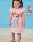 Vestido em Cotton 83427 Infanti Bebê Menina