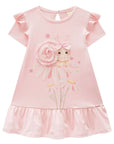 Vestido em Cotton 83590 Infanti Bebê Menina