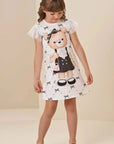 Vestido em Fly Tech 85769 Infanti Infantil Menina