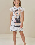 Vestido em Fly Tech 85769 Infanti Infantil Menina