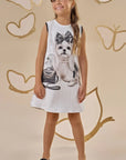 Vestido em Fly Tech 86927 Infanti Infantil Menina