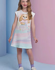 Vestido em Fly Tech 94458 Infanti Infantil Menina