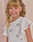 Vestido em Jacquard Catarina 87245 Infanti Infantil Menina