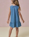Vestido em Jeans 95339 Infanti Infantil Menina