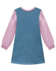 Vestido em Jeans com Elastano e Molecotton 90813 Infanti Infantil Menina