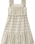 Vestido em Linho Bordado Listras 82929 Infanti Infantil Menina