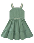 Vestido em Linho com Elastano 88113 Infanti Infantil Menina