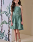Vestido em Linho com Elastano 88113 Infanti Infantil Menina