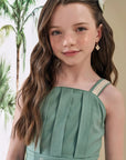 Vestido em Linho com Elastano 88113 Infanti Infantil Menina