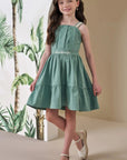 Vestido em Linho com Elastano 88113 Infanti Infantil Menina
