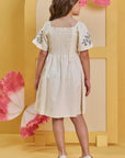 Vestido em Linho Deluxe 82983 Infanti Infantil Menina